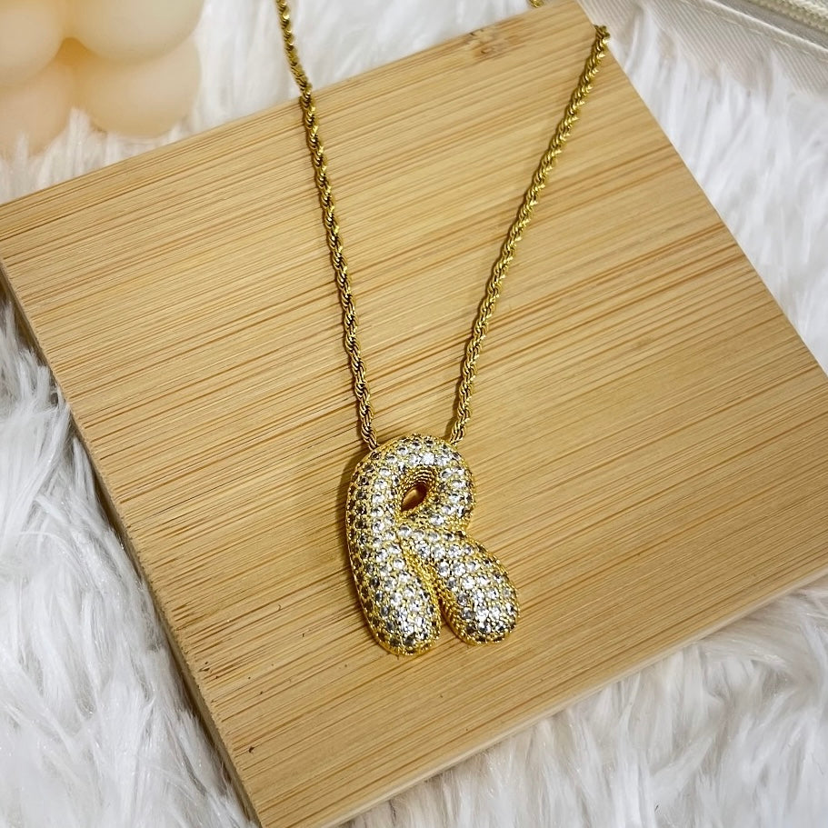 COLLANA BOUBBLE CON INIZIALE