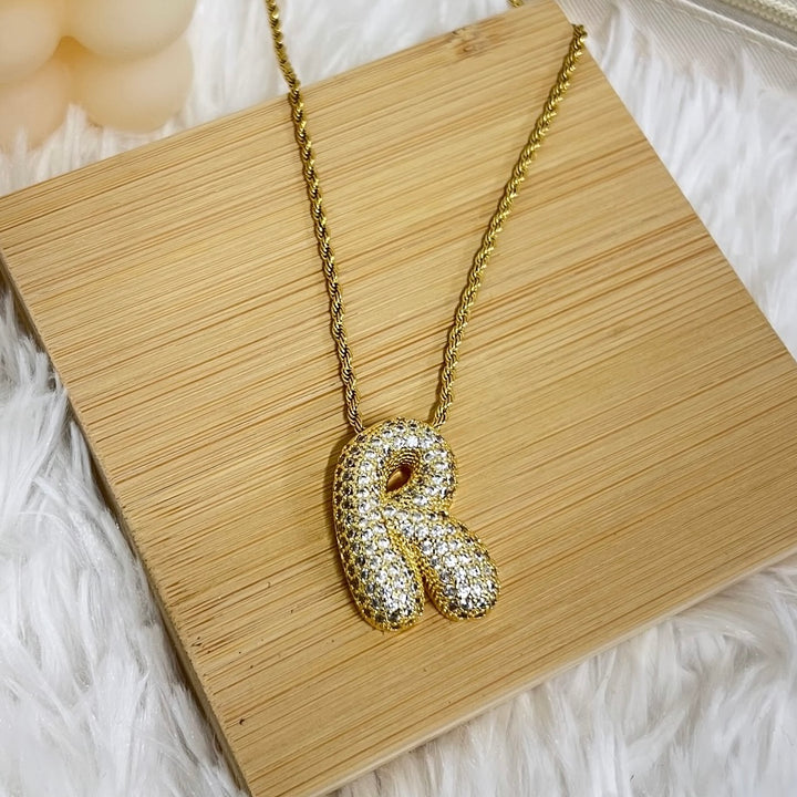 COLLANA BOUBBLE CON INIZIALE