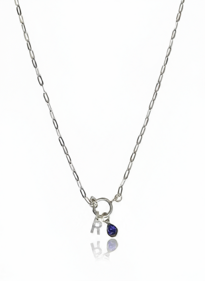 Collana Mese Di Nascita E Lettera (Personalizzata)