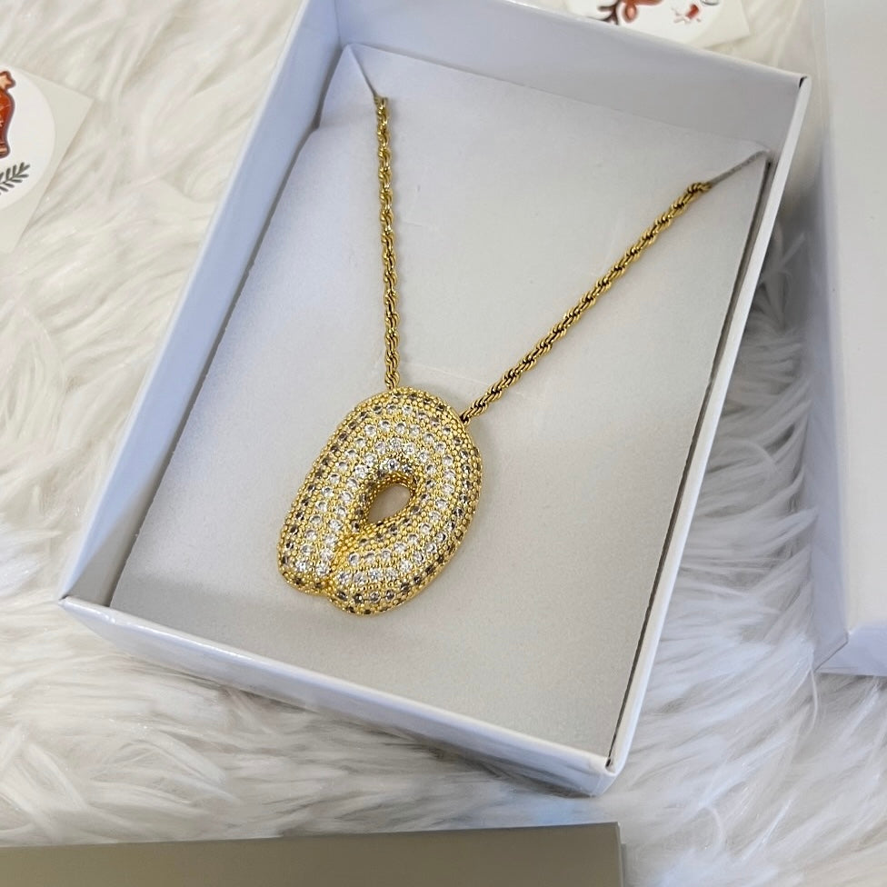 COLLANA BOUBBLE CON INIZIALE