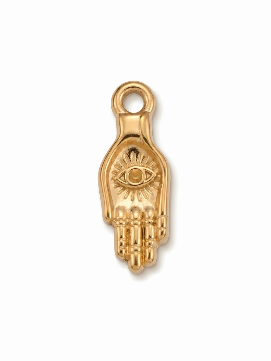 Ciondolo Mano di Fatima GLAMORIZE, pendente decorativo a forma di mano con dettagli eleganti