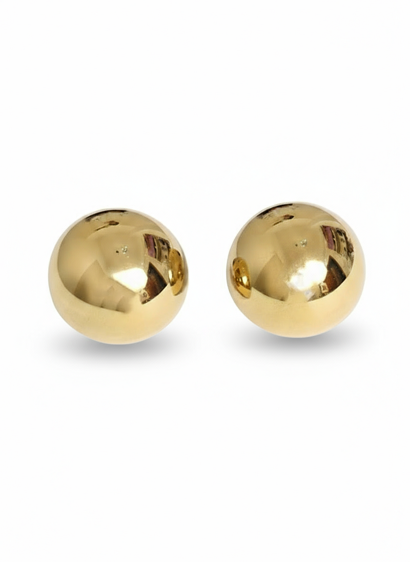 Orecchini button grandi di GLAMORIZE STUDIO, design elegante con dettagli lucidi e moderni, ideali per accessori di stile.