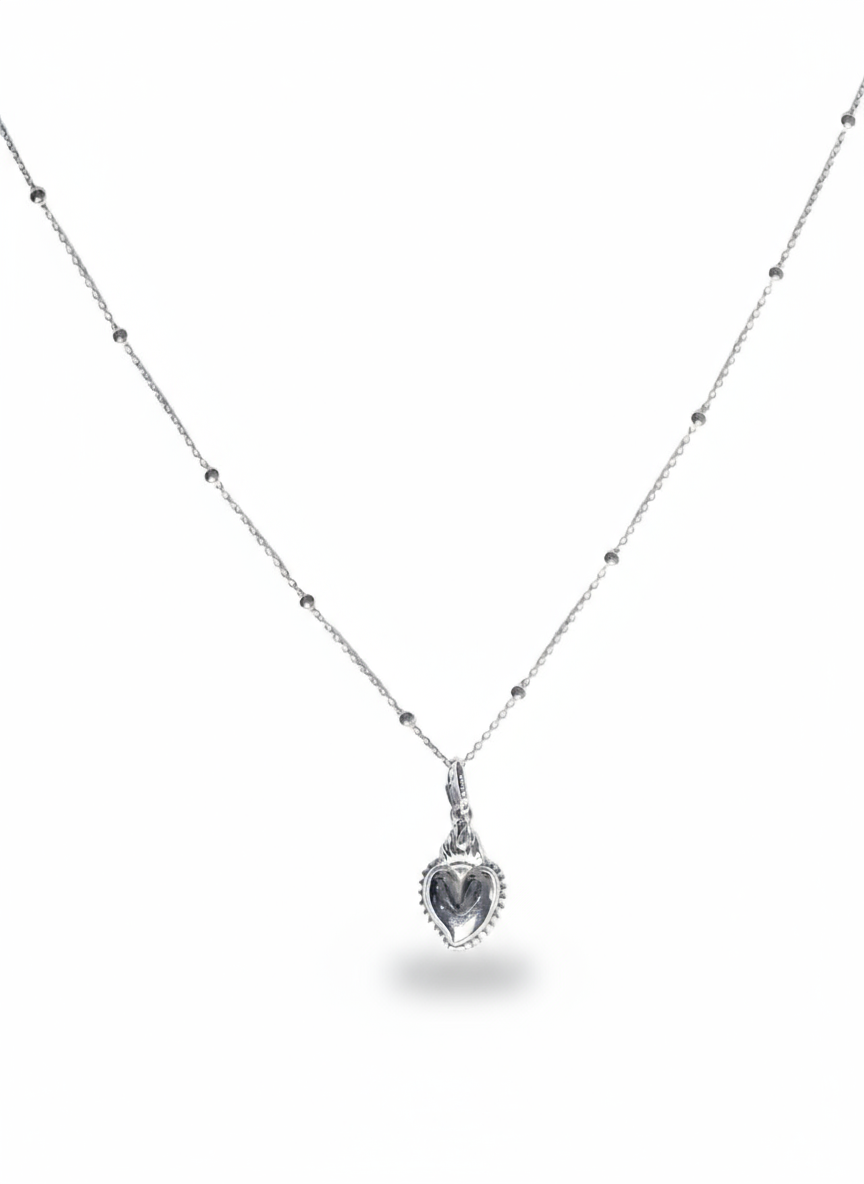 Sacred Heart Necklace 925 SILVER
