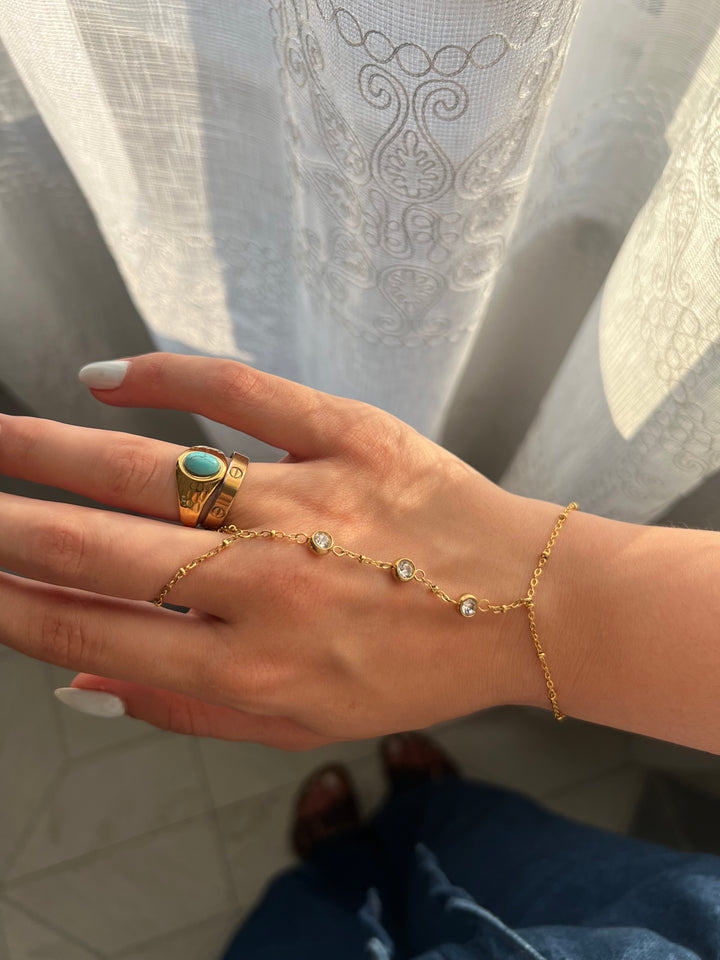 Zircon Kissing Bracelet