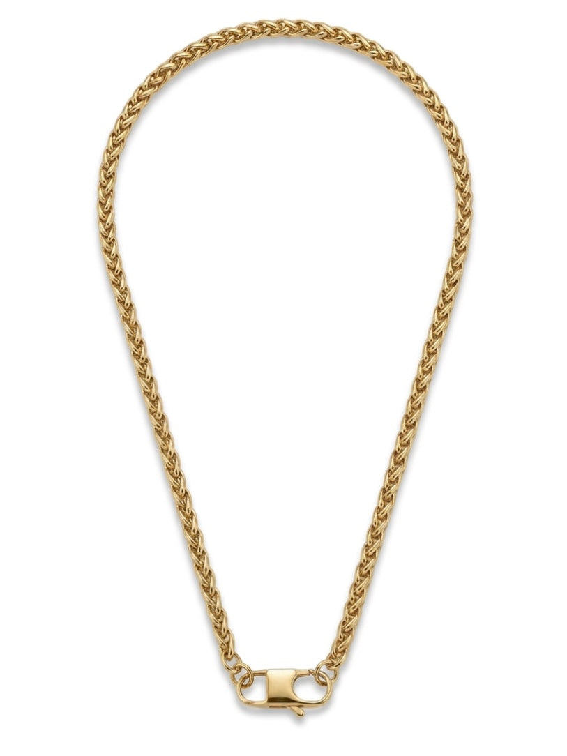 Collana Wheat GLAMORIZE STUDIO con maglia intrecciata dorata 马会