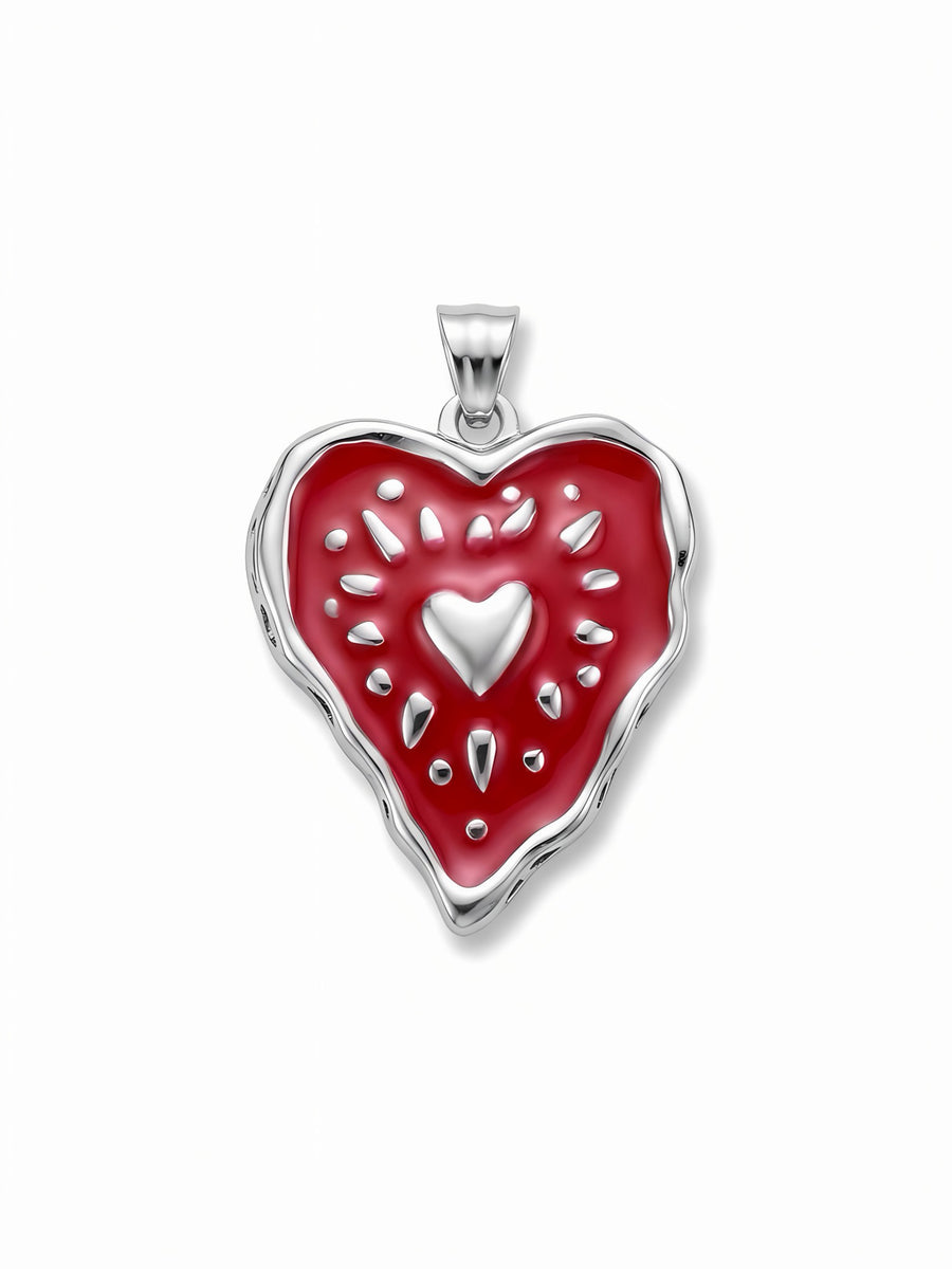 Ciondolo a cuore Corazon GLAMORIZE in primo piano