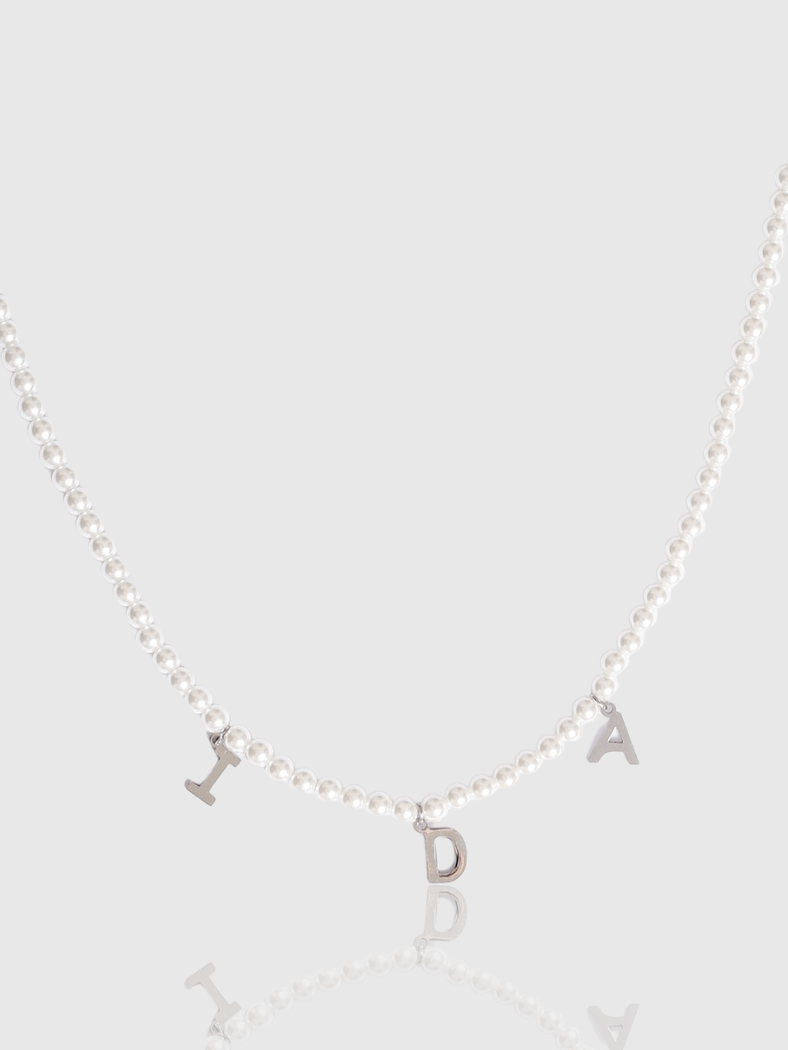 Collana Perle Personalizzata Con Nome