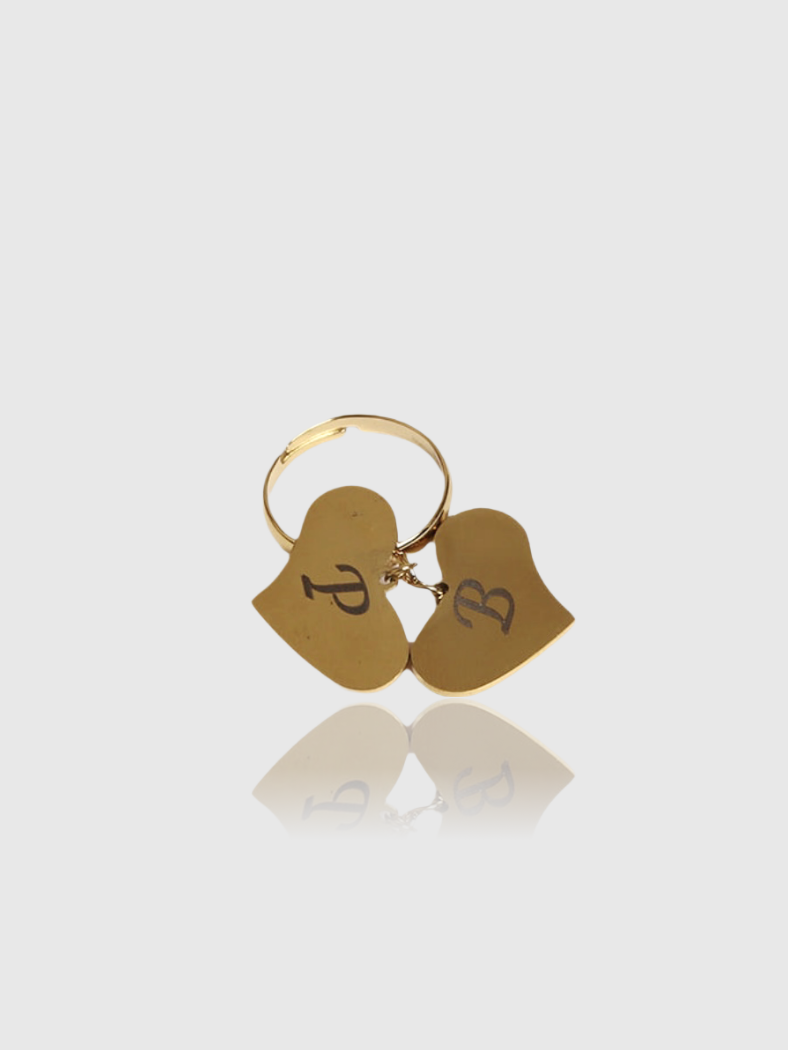 Anello Double Heart (PERSONALIZZATO)