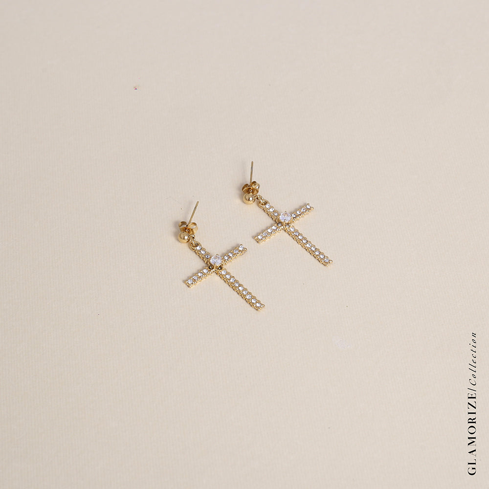 Big Cross Earrings