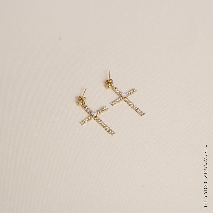 Big Cross Earrings