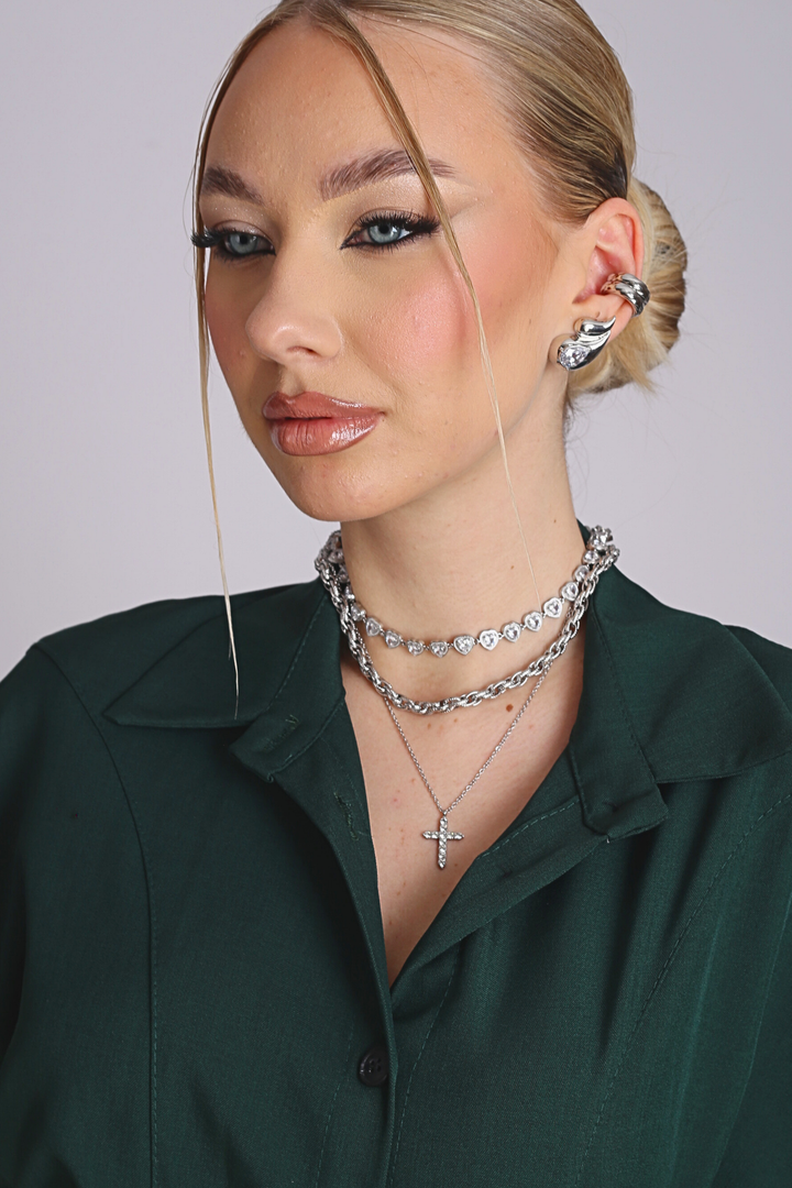 Collana Culto personalizzata di Glamorizé Studio con pendente e dettagli eleganti, lucida e di alta qualità