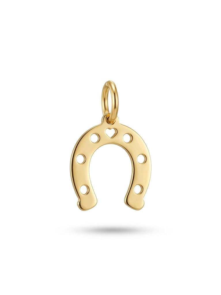 Ciondolo a ferro di cavallo GLAMORIZE in metallo, design elegante per collana