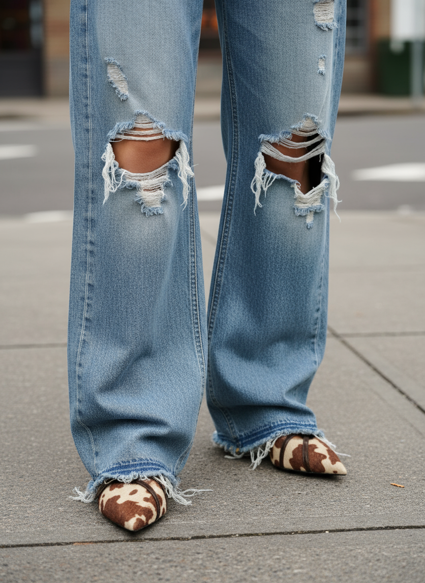 Scarpe Animalier Con Tacco