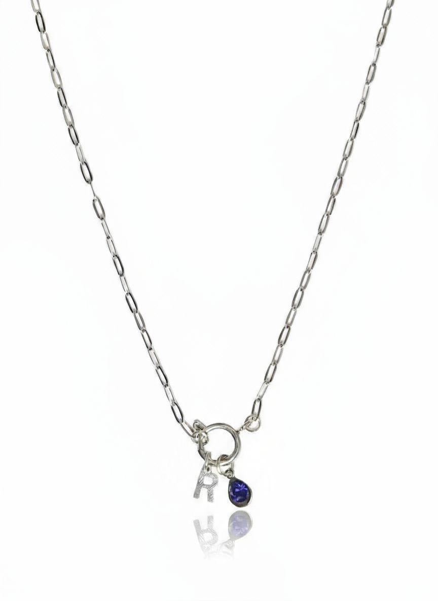 Collana Mese Di Nascita E Lettera (Personalizzata)