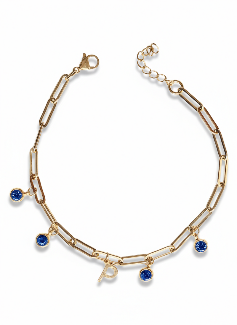 Bracciale Scintilla in metallo con dettagli personalizzabili, braccialetto elegante di GLAMORIZE STUDIO con incisioni uniche