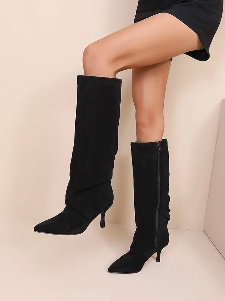 Stivali effetto Drappeggiato