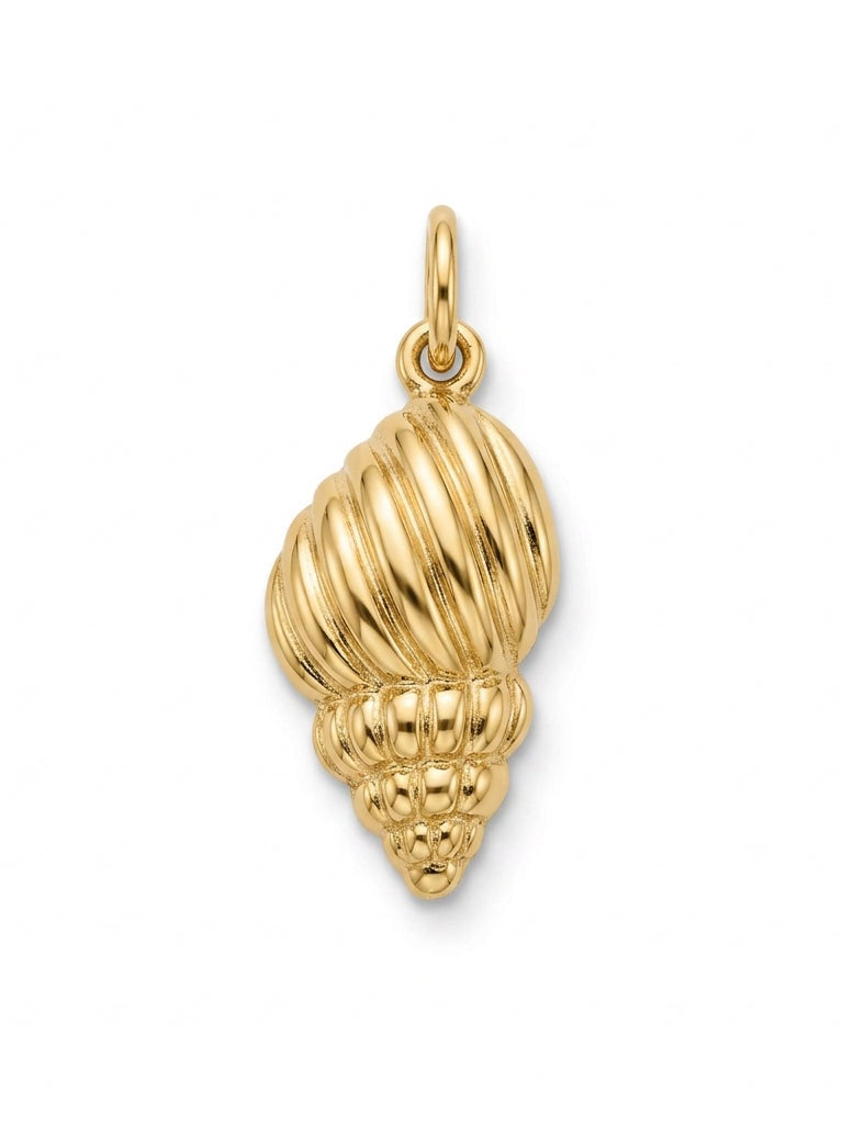 Ciondolo conchiglia GLAMORIZE in dettaglio, gioiello dal design marino elegante