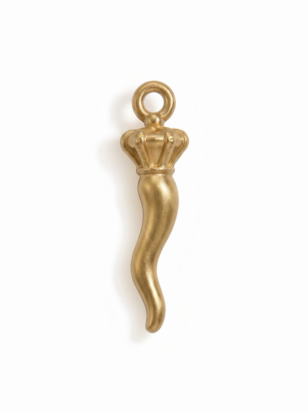 Ciondolo cornicello GLAMORIZE, gioiello portafortuna a forma di corno rosso pendente