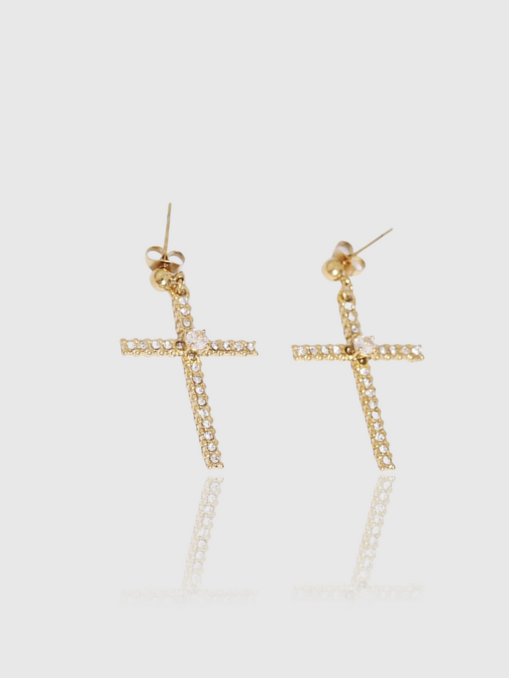 Big Cross Earrings
