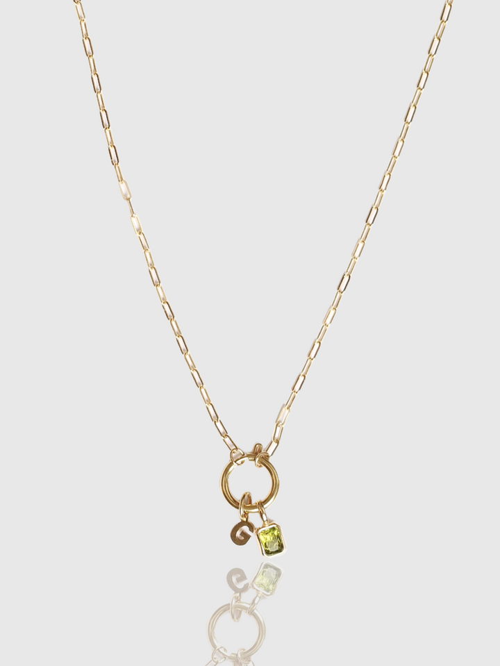 Collana Mese Di Nascita E Lettera (Personalizzata)
