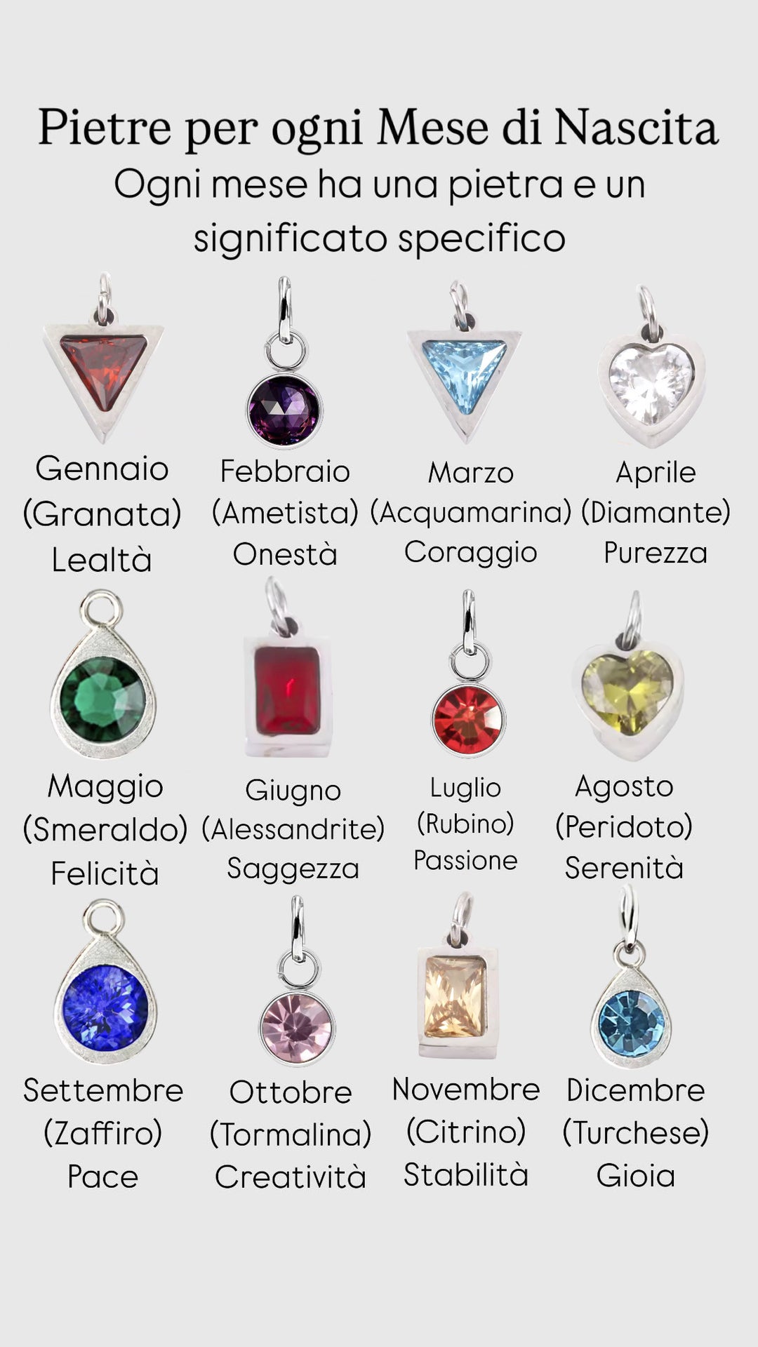 Collana Personalizzata Mesi Di Nascita