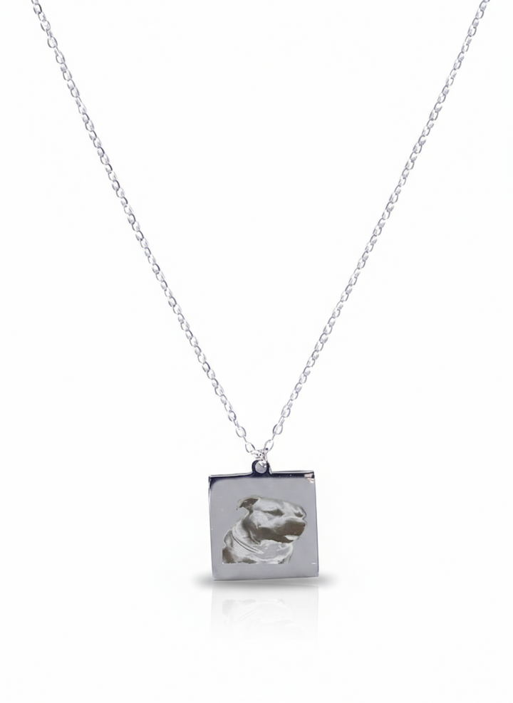 Collana Medaglia Quadrata Personalizzata