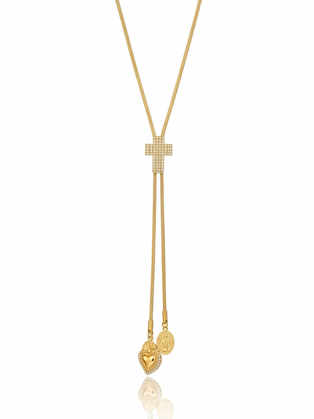Collana Anita di Glamourize Studio, filo sottile con pendente elegante, vista frontale su sfondo chiaro.