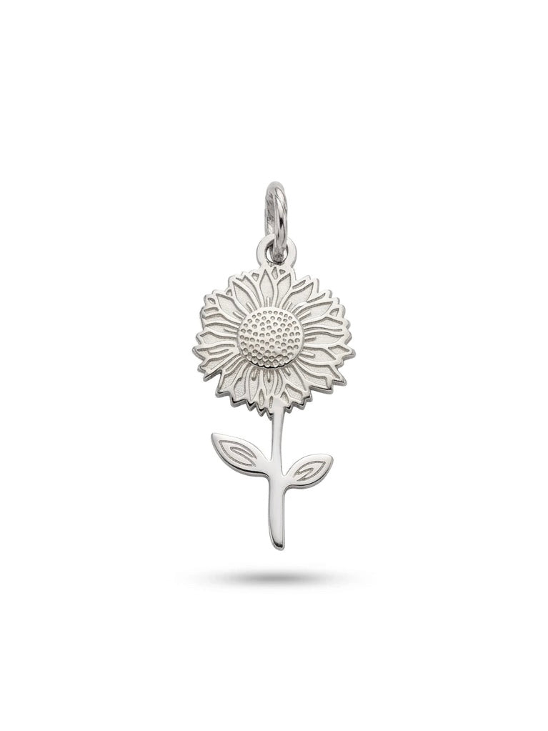 Ciondolo a forma di fiore GLAMORIZE, design elegante e dettagli raffinati visibili in primo piano
