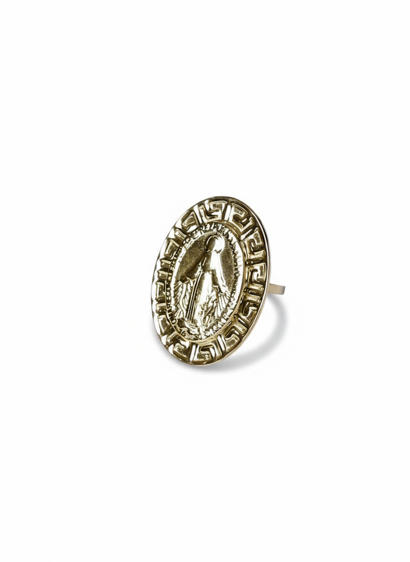 Anello Madonna Big di GLAMORIZE STUDIO con dettagli artistici e design elegante in metallo.