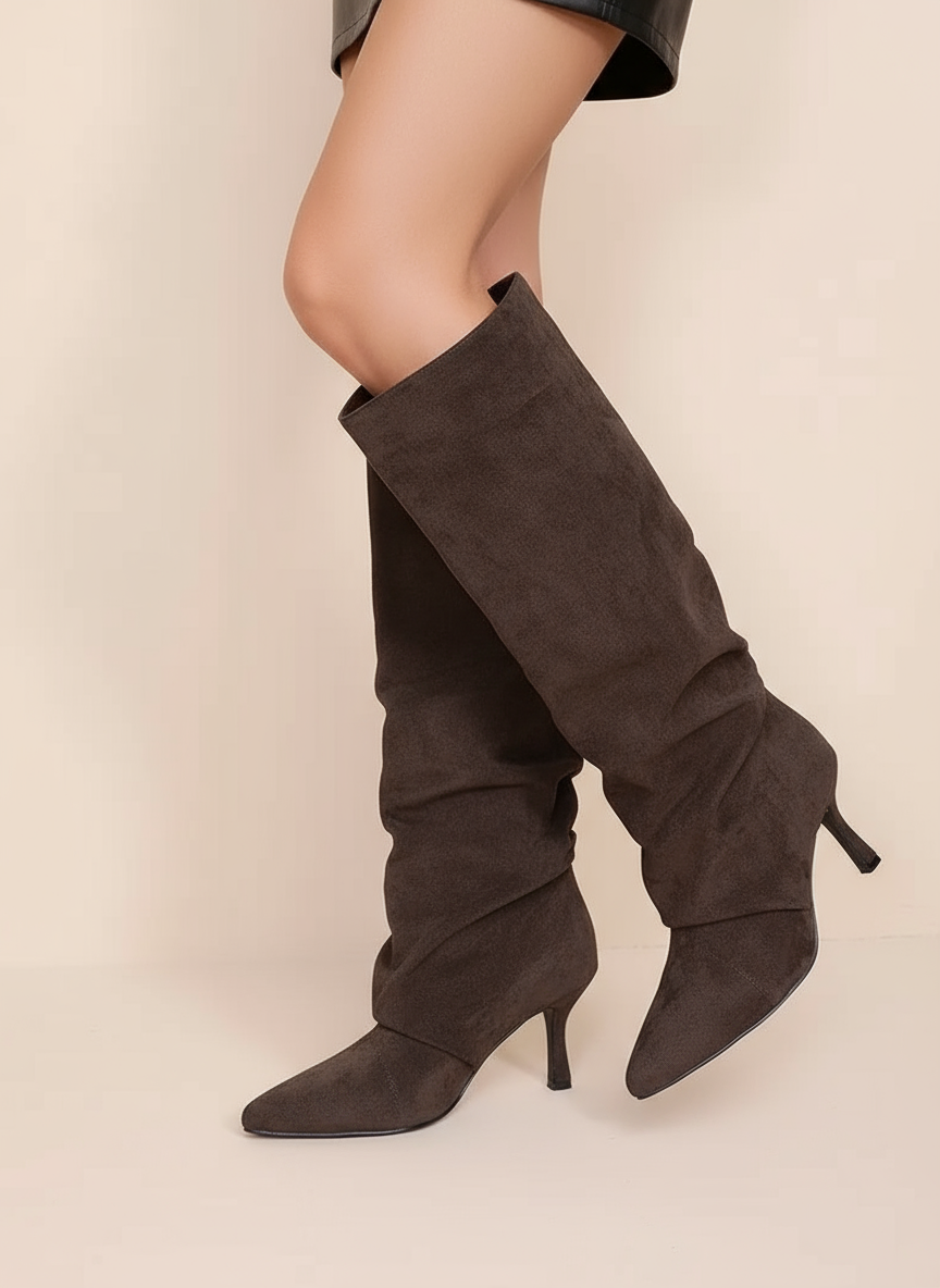 Stivali effetto Drappeggiato