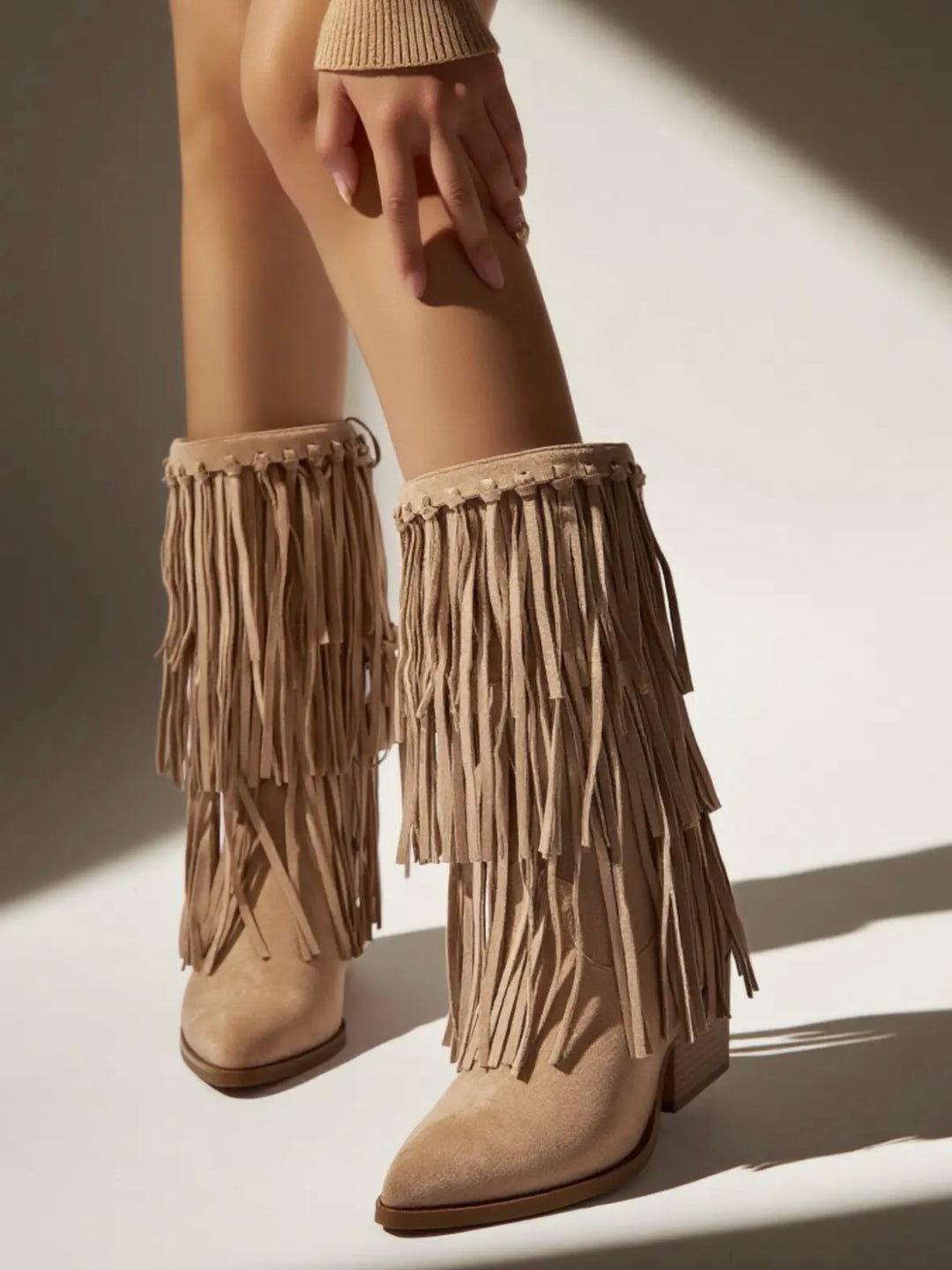 Stivali Camperos Con Frange