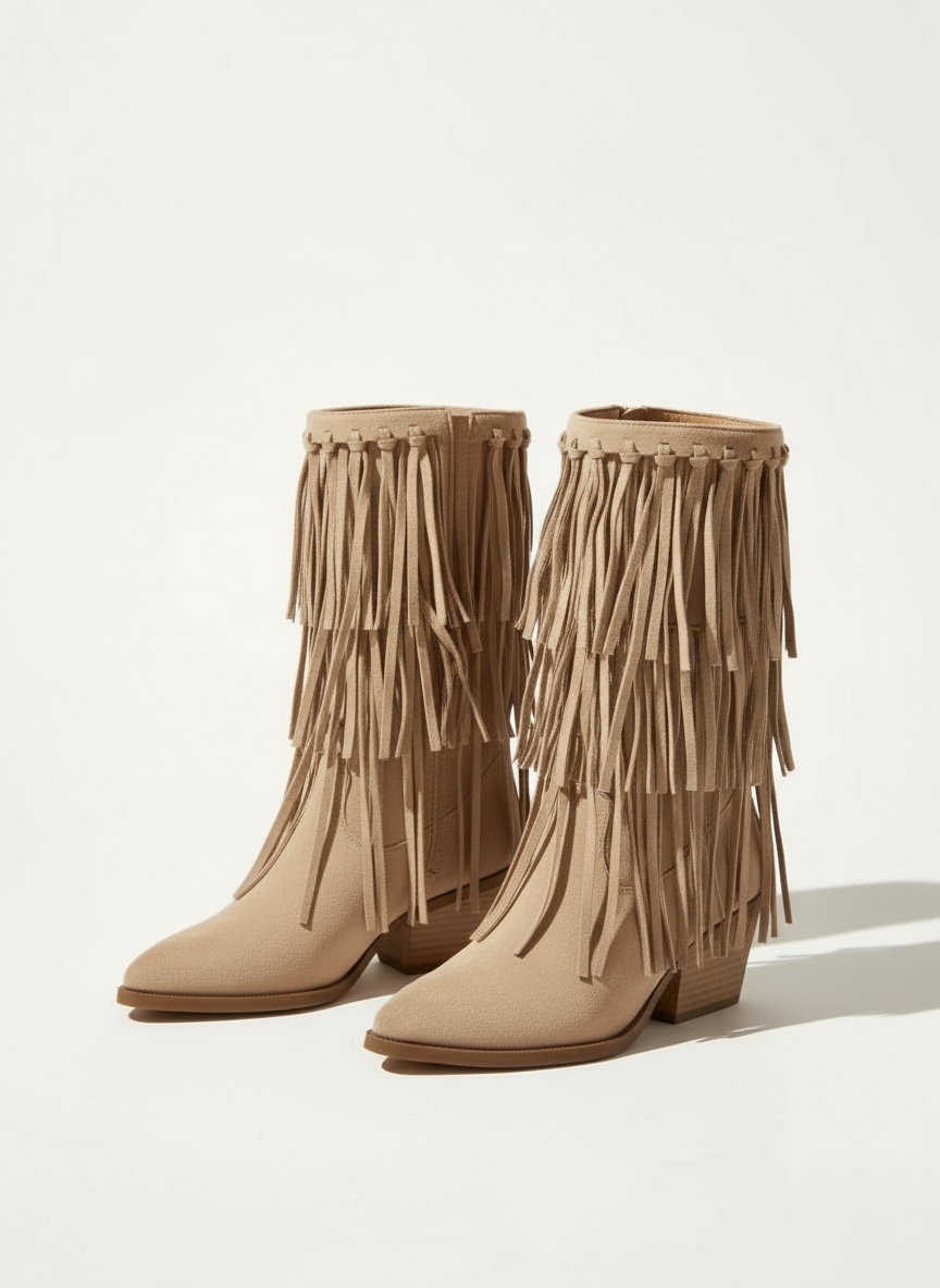 Stivali Camperos Con Frange