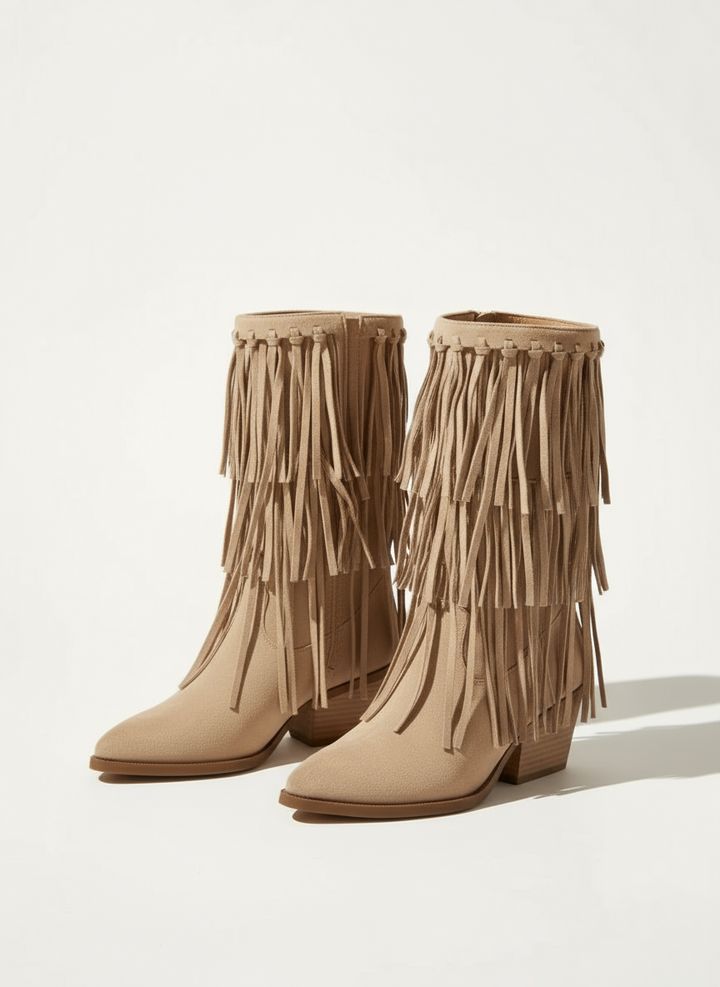 Stivali Camperos Con Frange