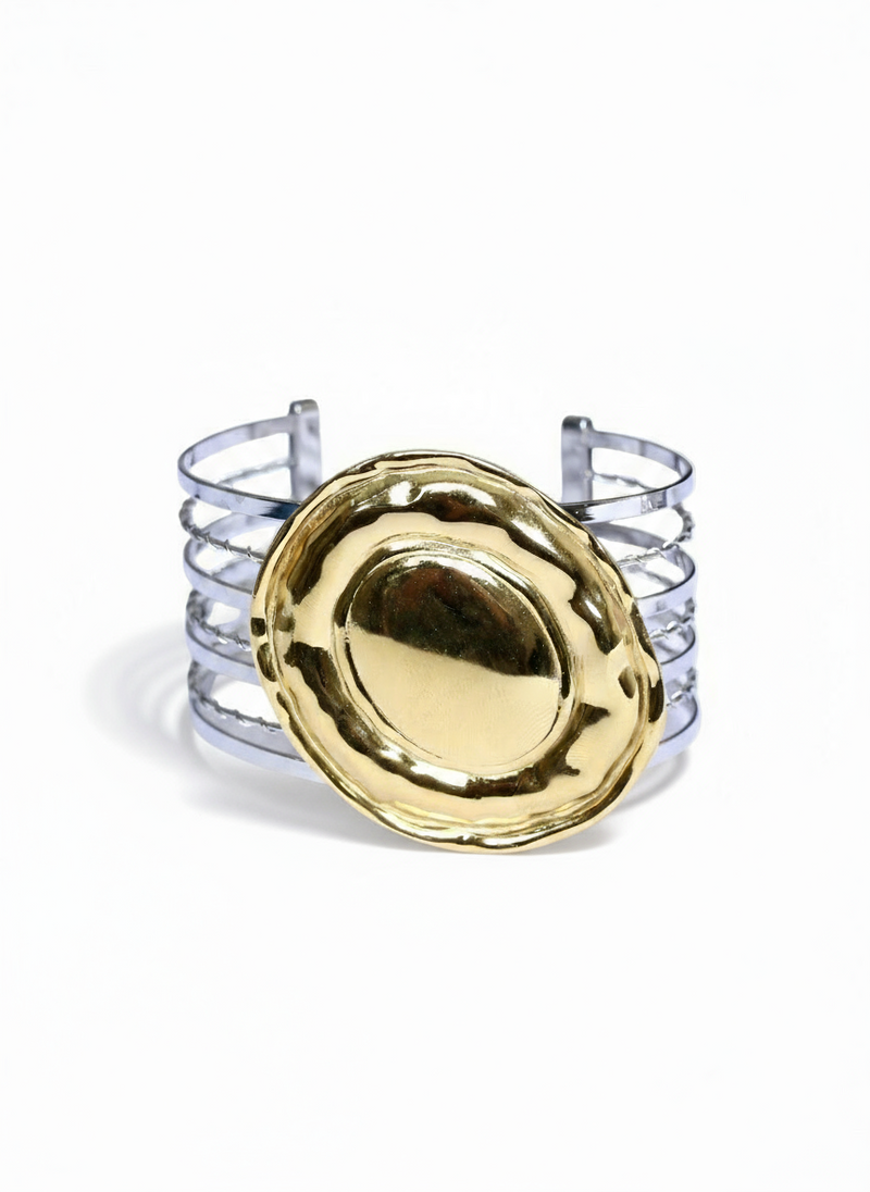Bracciale Venice di GLAMORIZE STUDIO con dettagli eleganti in stile veneziano, in metallo argentato.