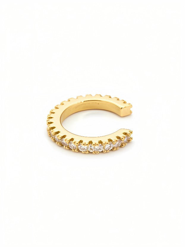 Earcuff Ellen di GLAMORIZE STUDIO, orecchino a Cuff elegante in metallo con design minimalista e dettagli raffinati.