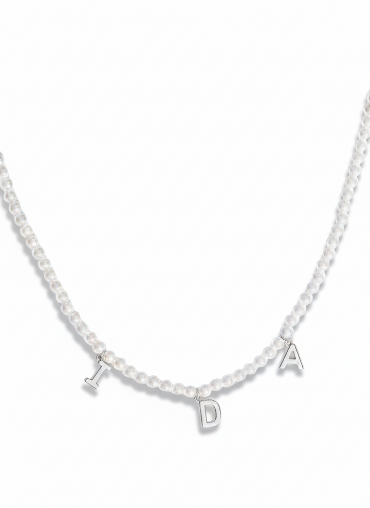 Collana Perle Personalizzata Con Nome