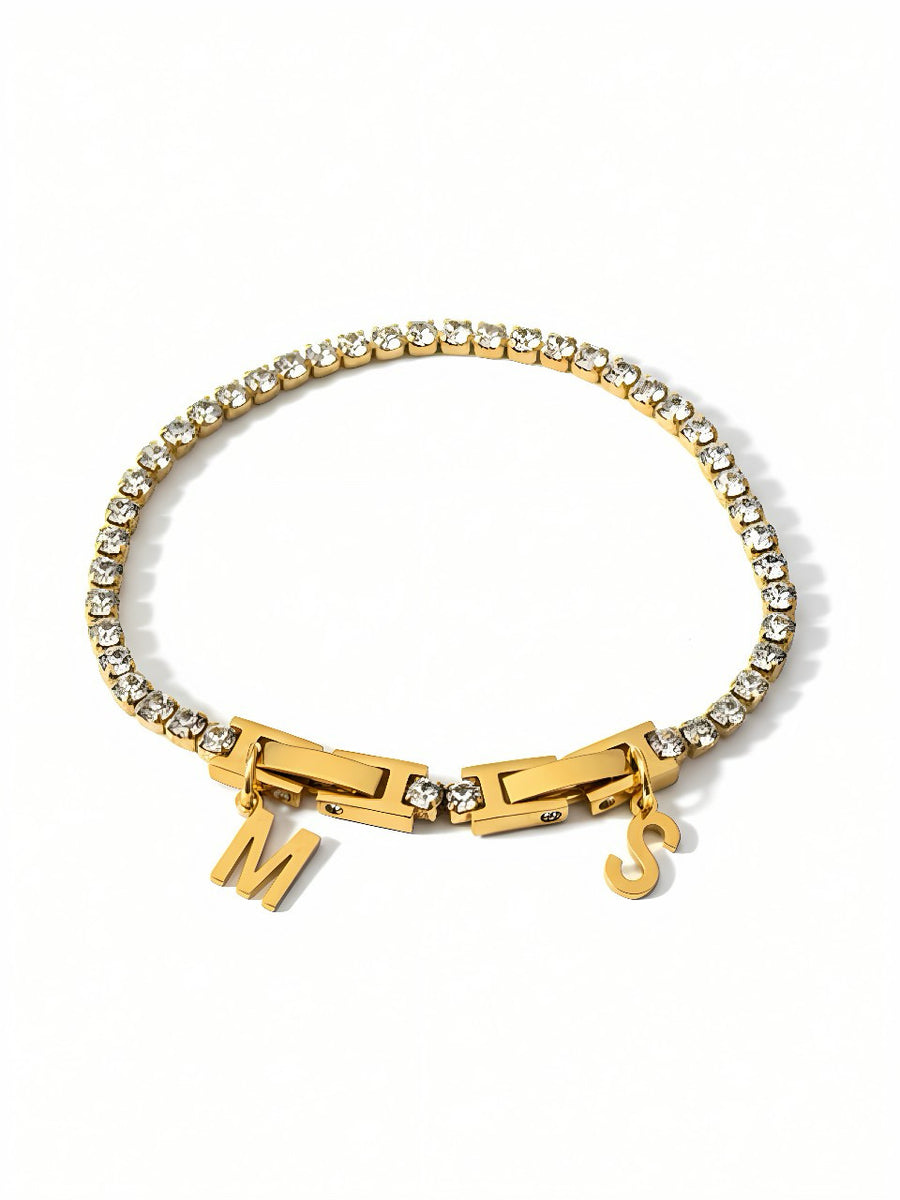 Bracciale Tennis Con Iniziali