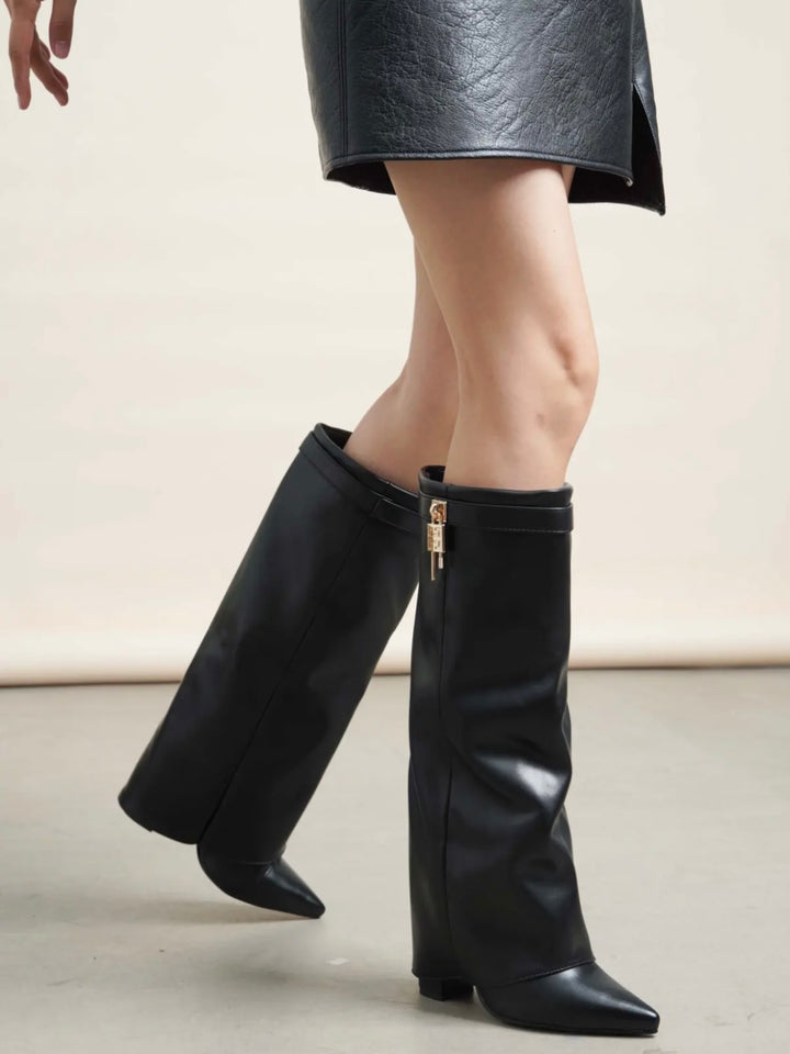 Stivali Con Risvolto E Charm