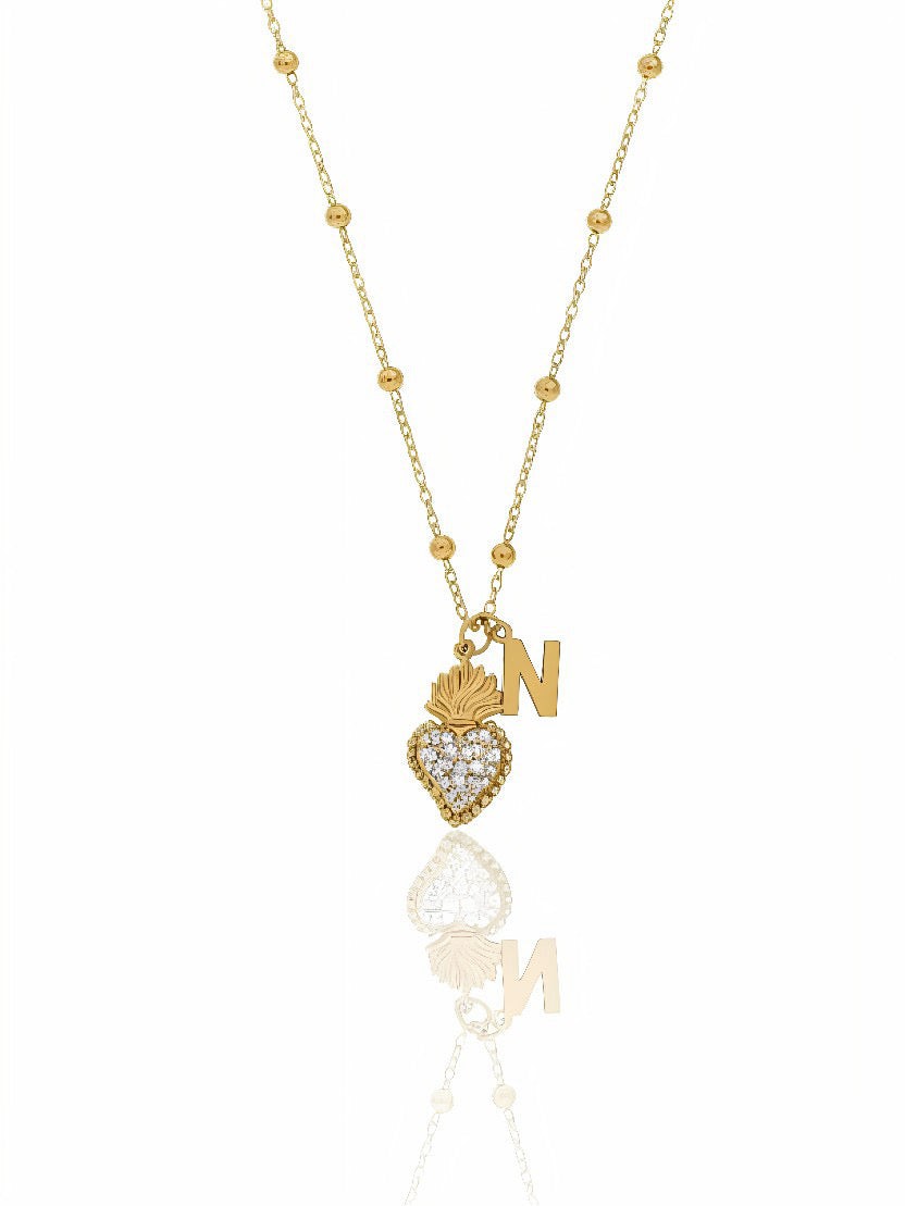 Collana Cuore Sacro (CON PERSONALIZZAZIONE)